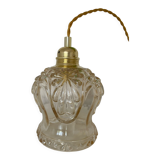 Pendant lamp with amber vintage globe