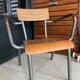 Old Mullca school chair with armrests