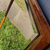 Mirror marquetry walnut bramble 73x104cm