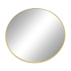 Round illuminated wall mirror Gedy Space Age yellow – Italy, 1970s