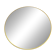 Round illuminated wall mirror Gedy Space Age yellow – Italy, 1970s