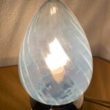 Suspension en verre et métal Art Déco