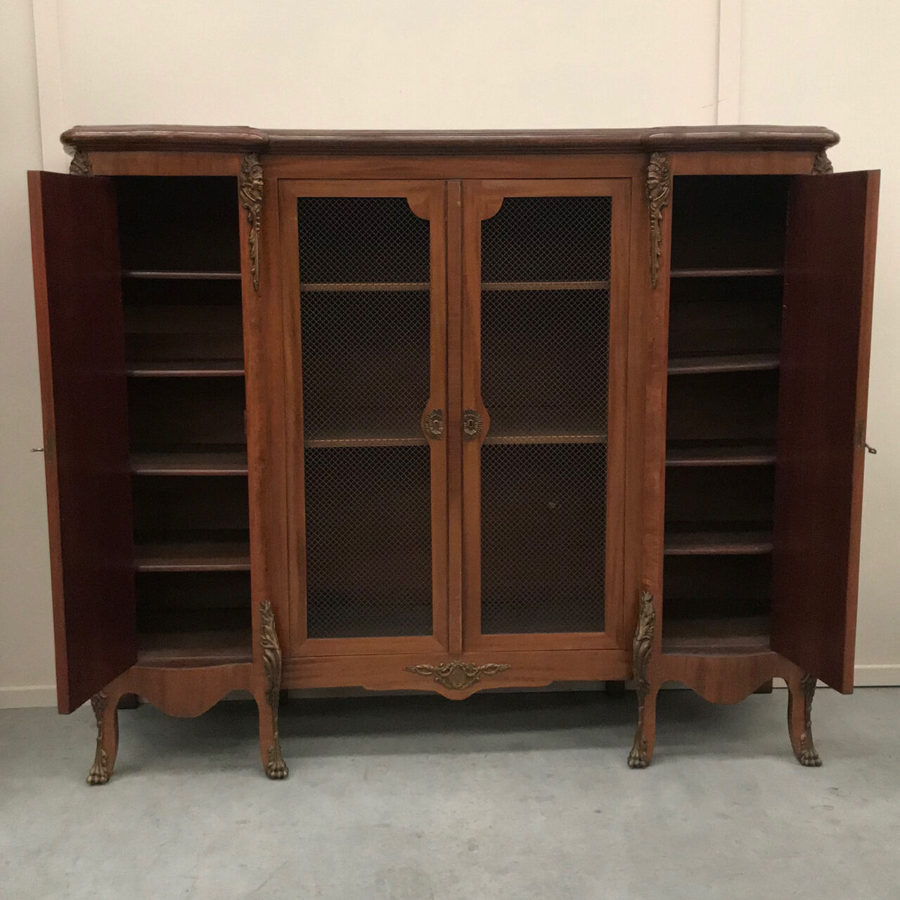 Bibliothèque de marqueterie style Empire