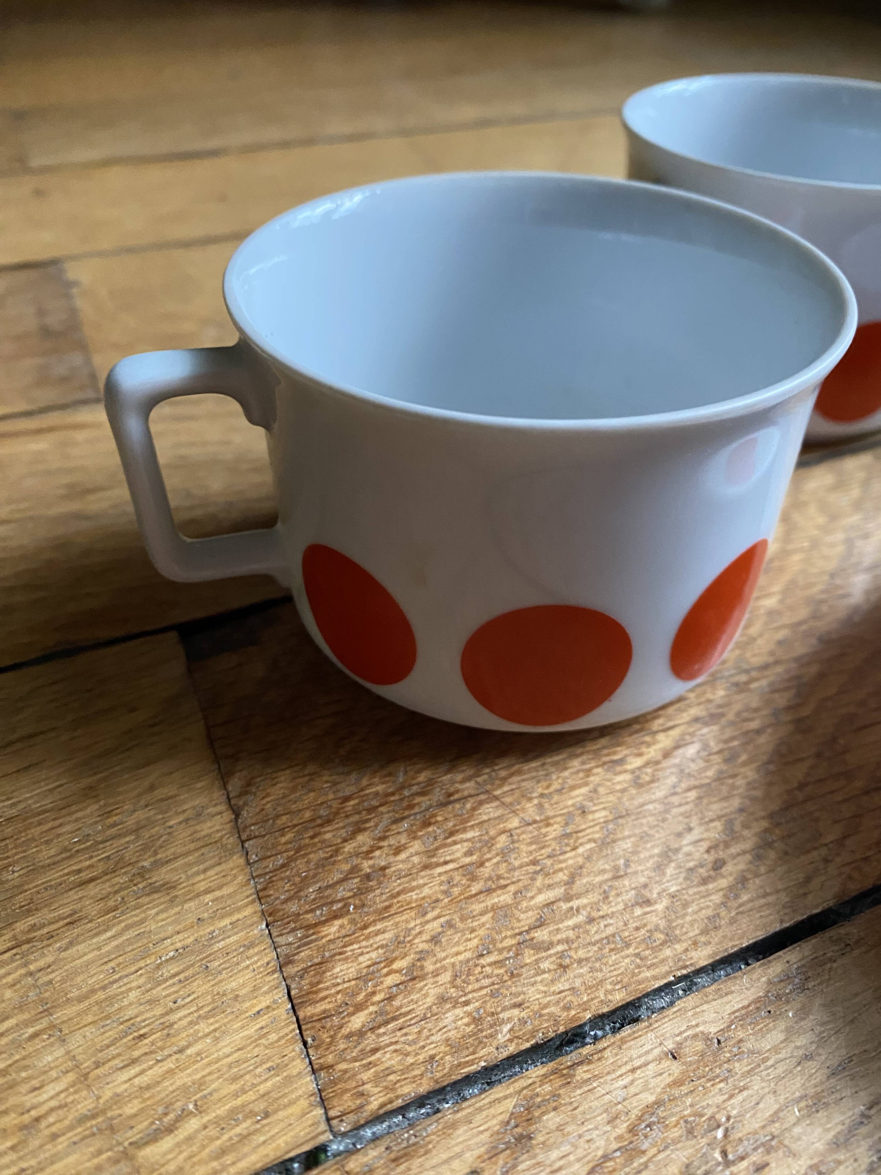 Tasses vintage en porcelaine allemande