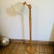 Lampadaire vintage articulé en pin – travail scandinave