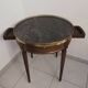 Mahogany hot water bottle table