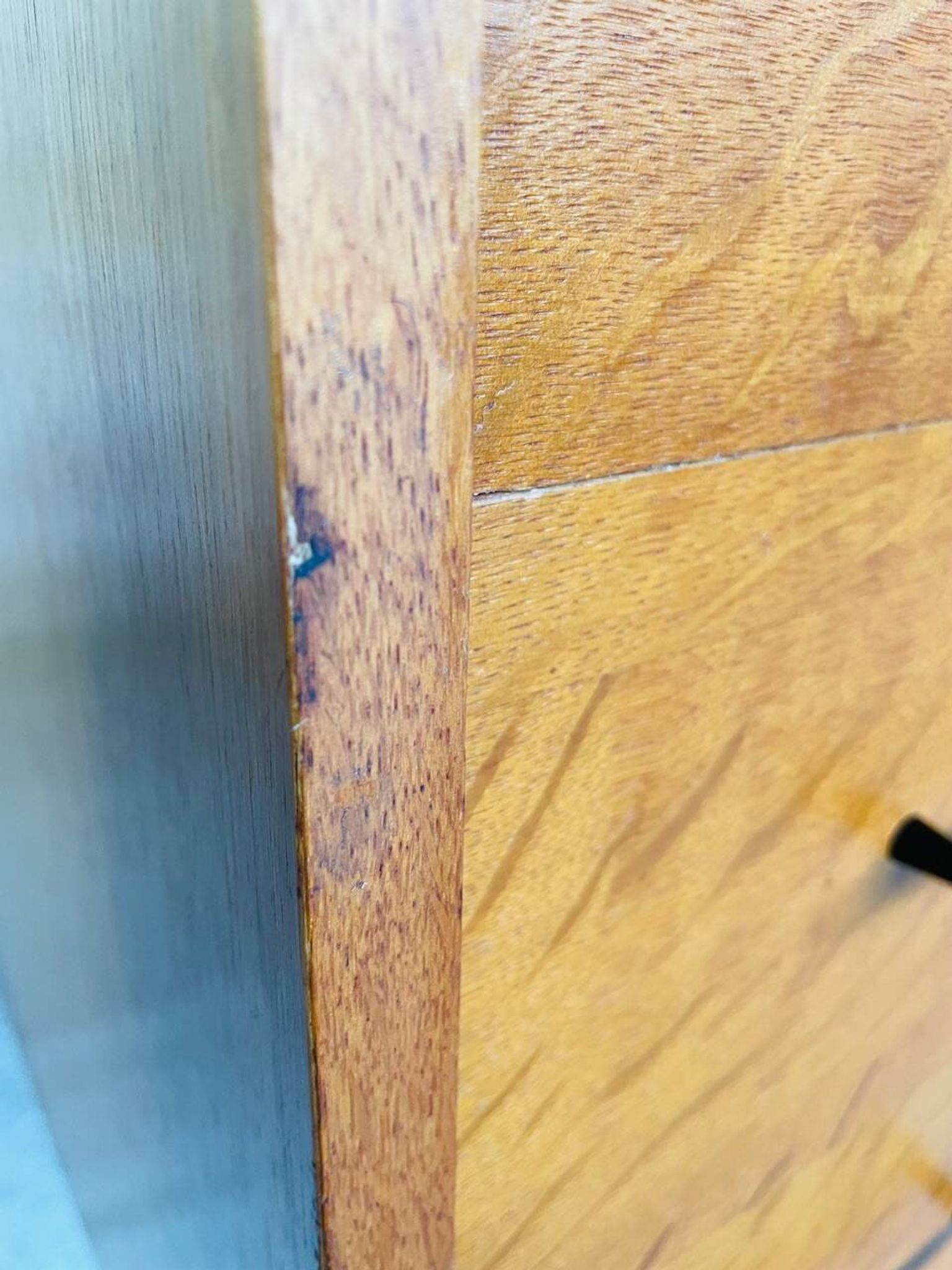 Vintage Scandinavian style oak chest of drawers circa 70's