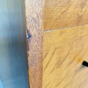 Vintage Scandinavian style oak chest of drawers circa 70's