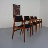 Mid-Century Danish Armchairs in Teak, 1960s, Set of 4