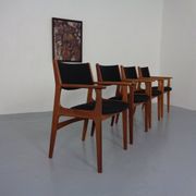 Mid-Century Danish Armchairs in Teak, 1960s, Set of 4
