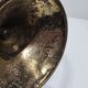 Antique brass chandelier menorah signed RP