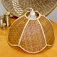 Vintage rattan flower suspension