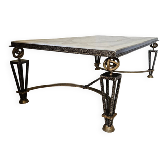 Gilbert Poillerat style coffee table