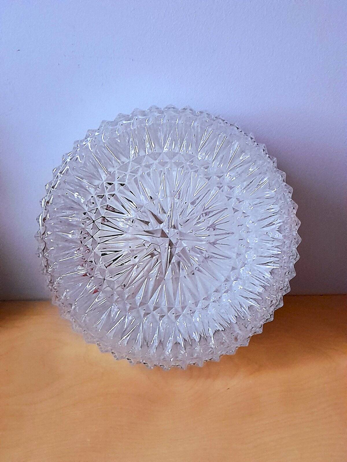 Glass wall or ceiling light from the 1970s.