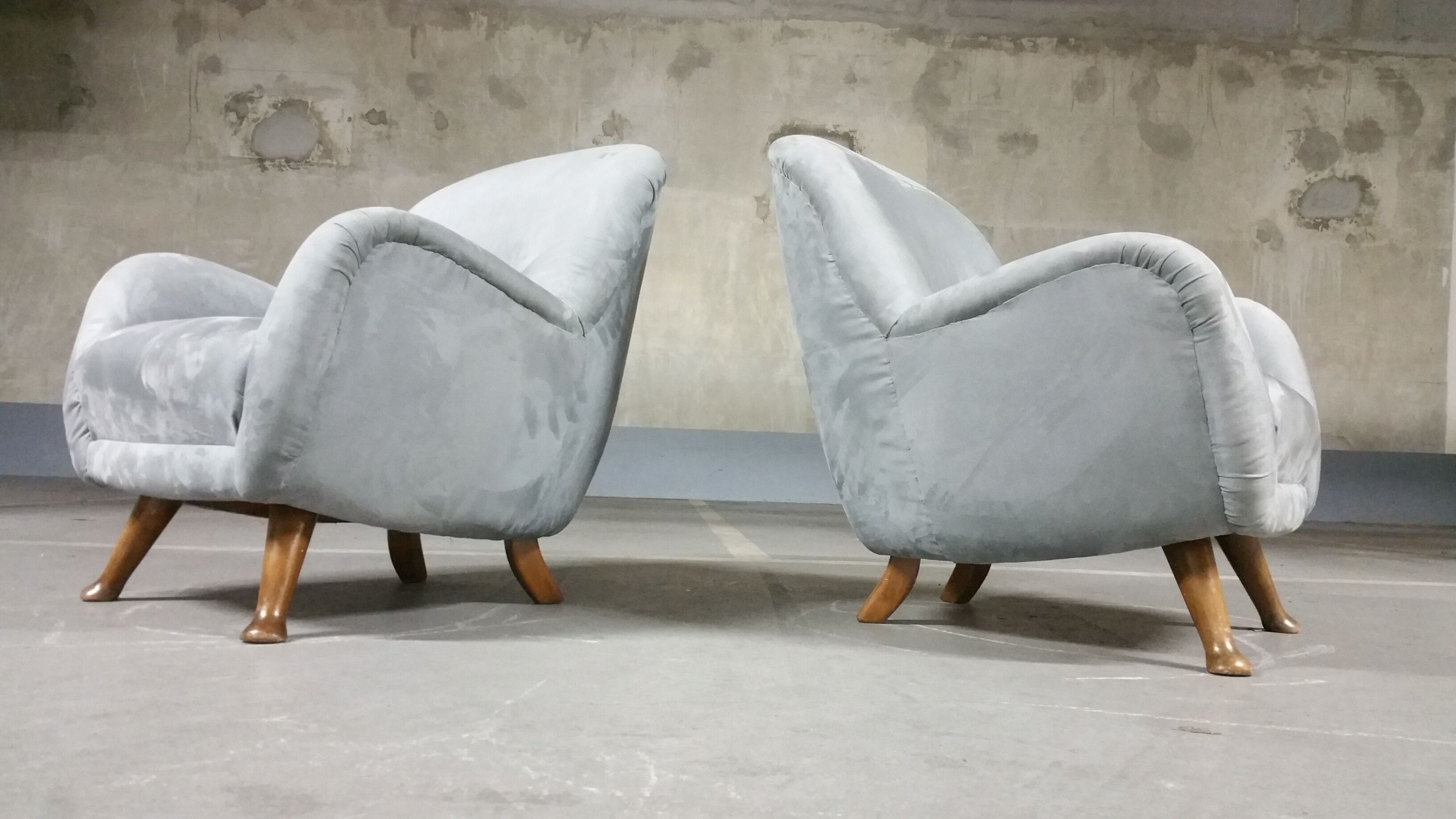 EGG Sadois Teddy club armhair by Berga Mobler, 1940