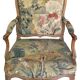 Fauteuil cabriolet d'époque Louis XV estampillé MDLP de Martin Delaporte