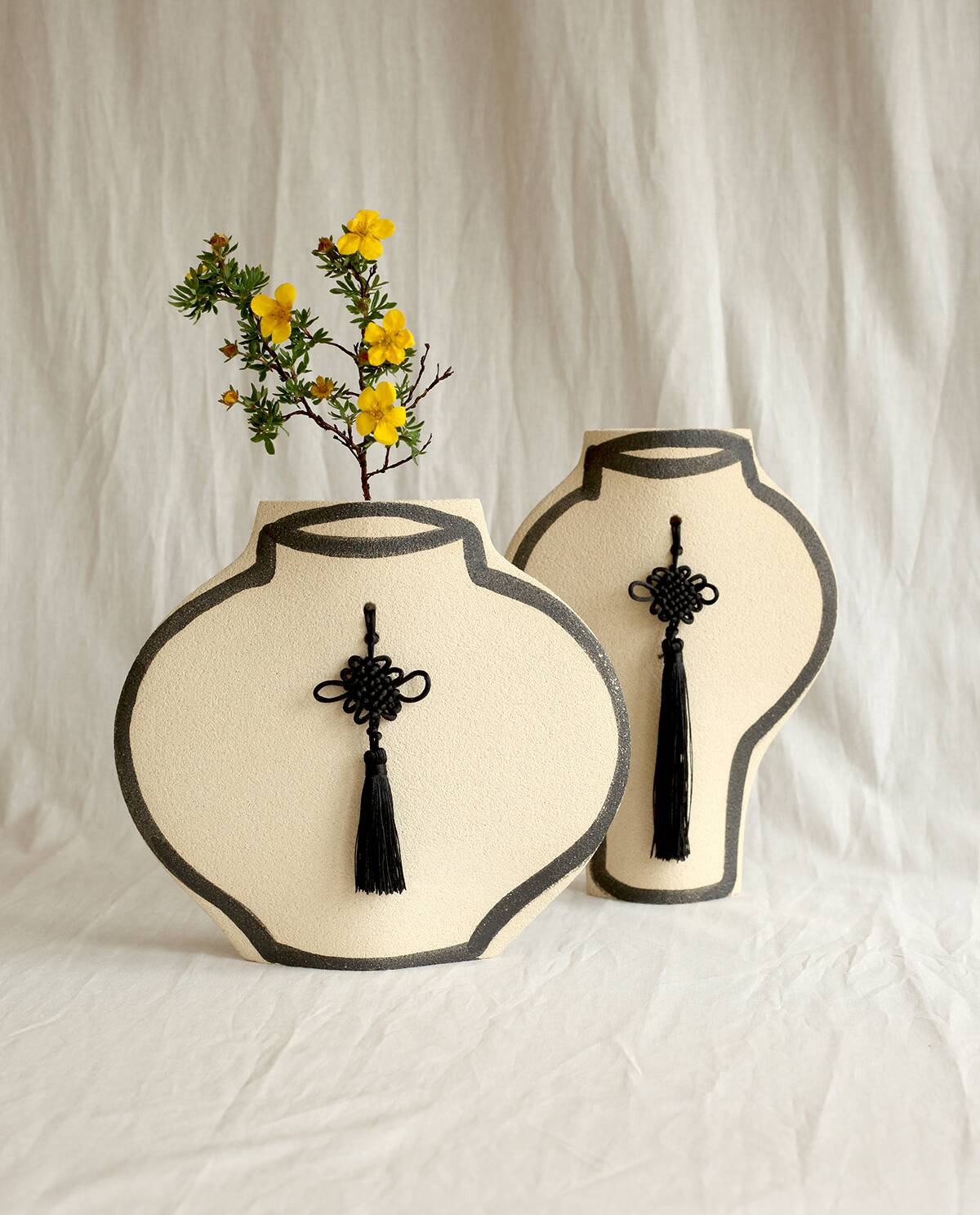 Ceramic Vase 'Braided Moon'