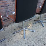 Cognac leather armchair by Delta 2000 for Wilkhahn, Germany, 1960s