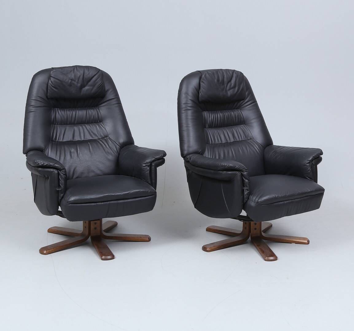 Ensemble de 2 fauteuils avec repose-pieds