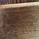 Victorian pitch pine railway bench – Halstead’s Makers, Todmorden