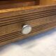 Vintage oak pharmacy shelf