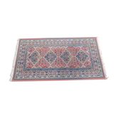 small versatile cotton carpet, oriental décor red blue brick color 155cm X 78 cm