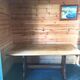Vintage refectory table in solid oak