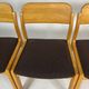 6 oak chairs by Henning Kjaernulf dining chair vintage Danish