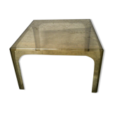 Smoked plexiglas coffee table