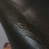 Dark Green Cowhide Leather Swivel and Tilt Chesterfield Office Chair