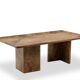 Table basse rectangulaire en marbre Sarrancolin. Travail contemporain