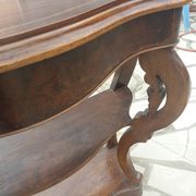 Late 19th century walnut console table