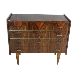 Commode vernis palissandre 1970 vintage