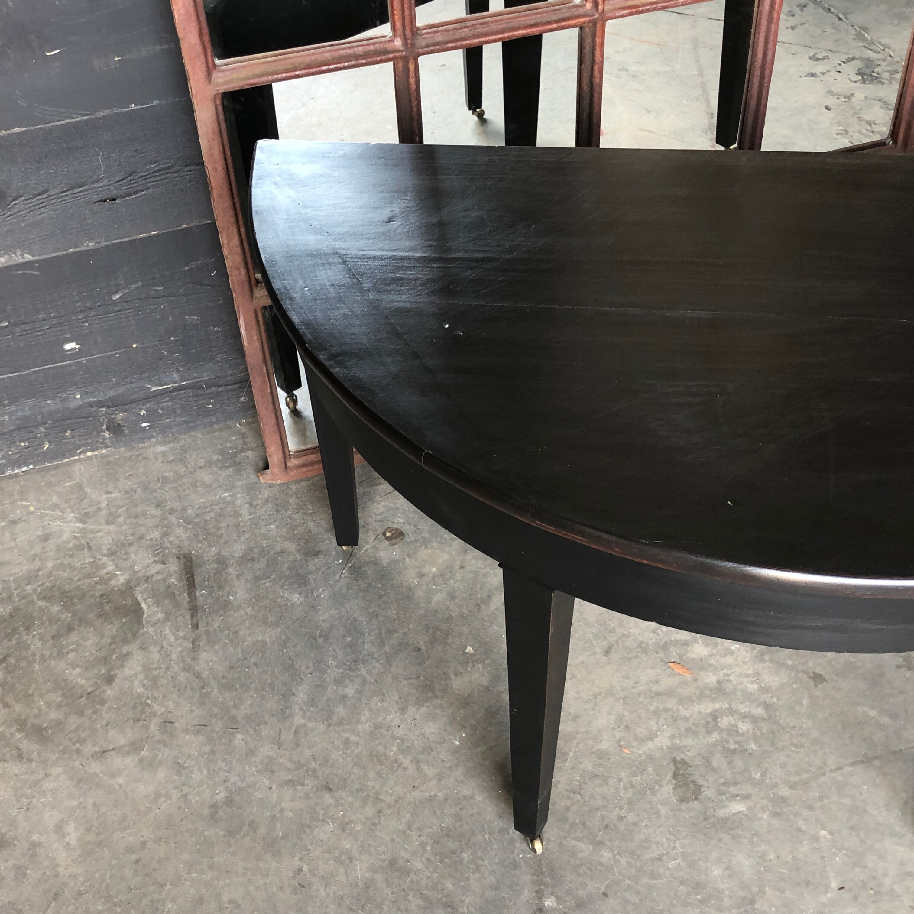 Console half moon shape