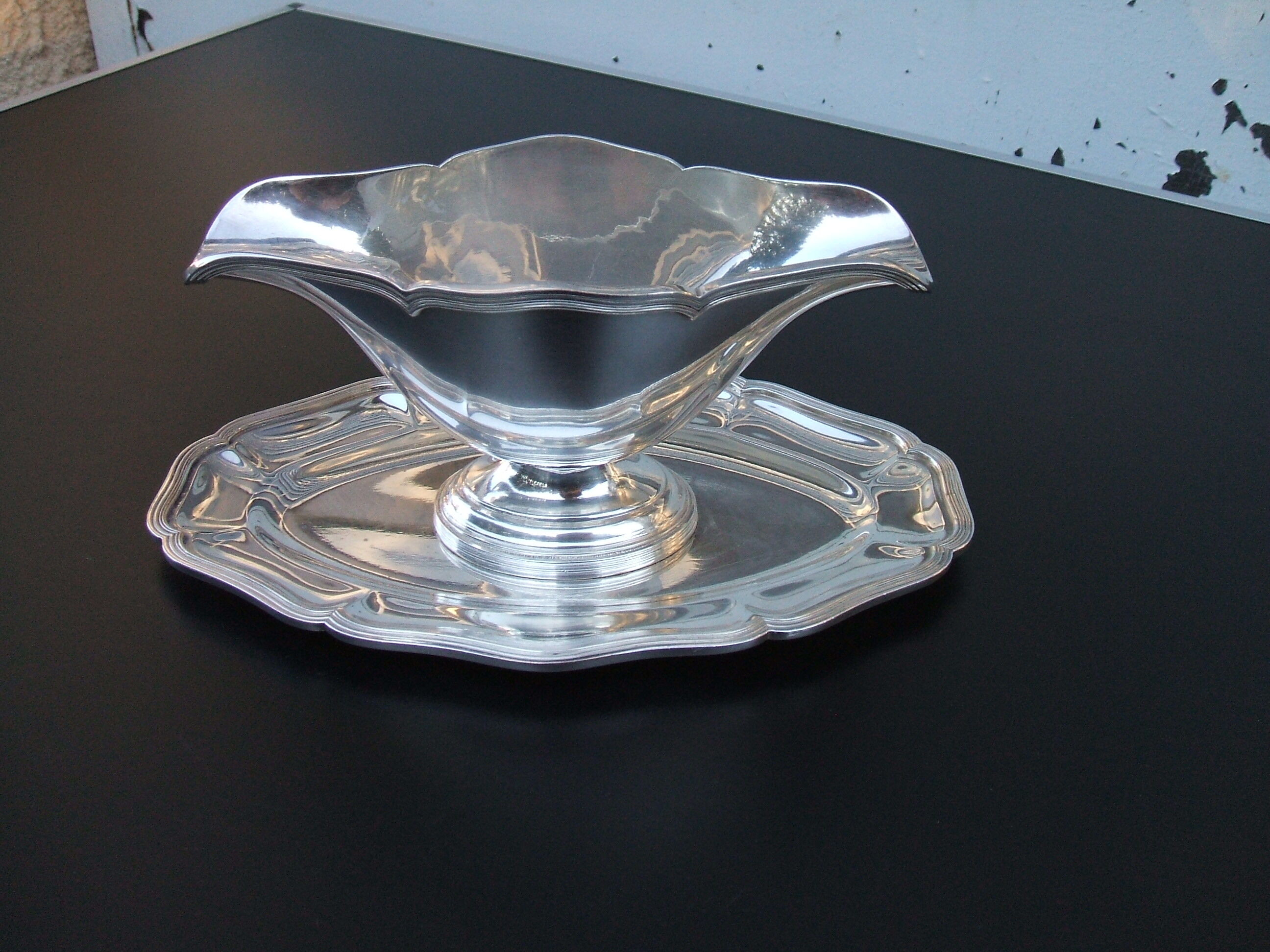 Silver metal sausage