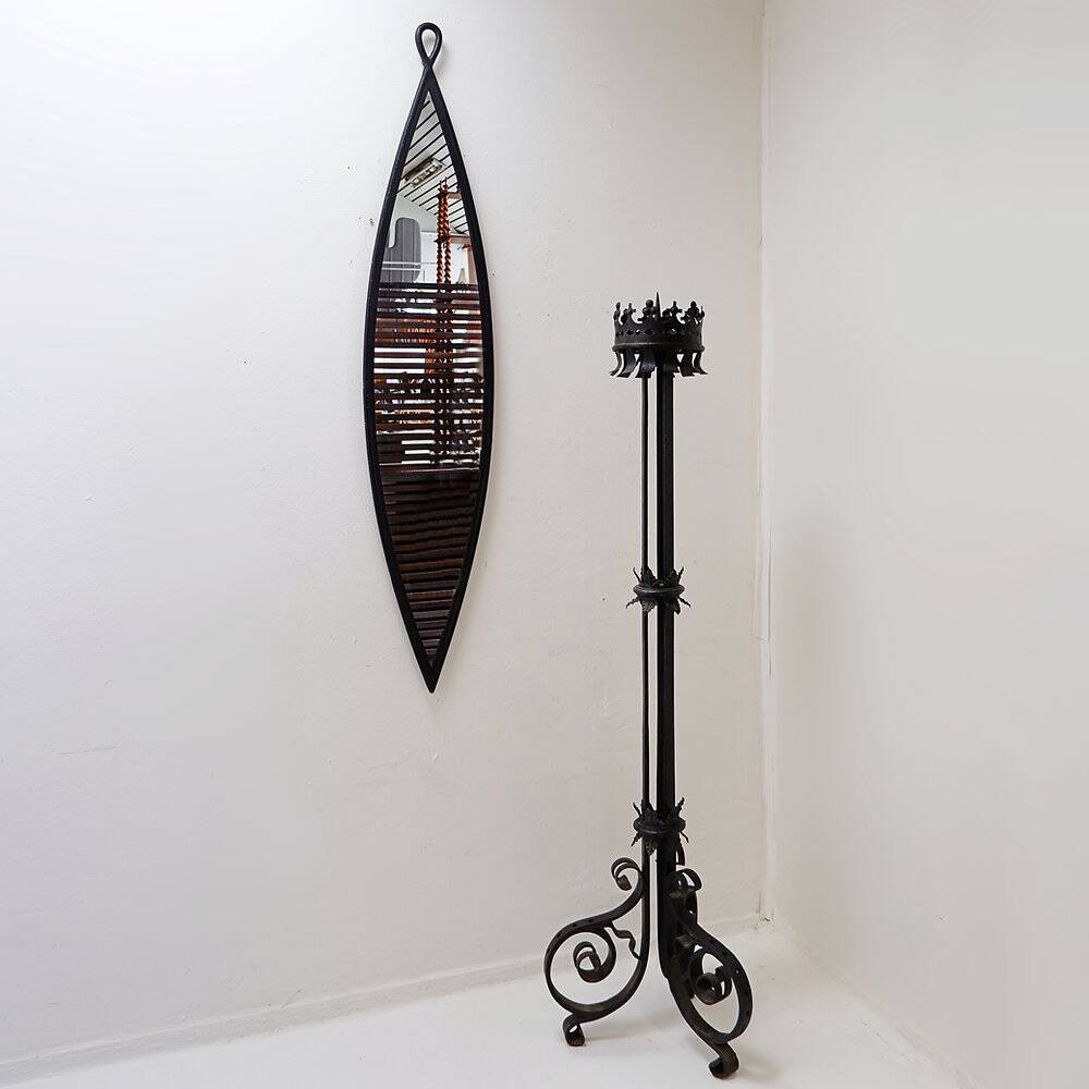 Grand Italian chandelier in wrought iron - 19th century