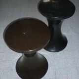 Stools Tam Tam Stamp, 1 black 1 brown