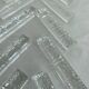 Crystal knife holder, embossed floral pattern, vintage tableware