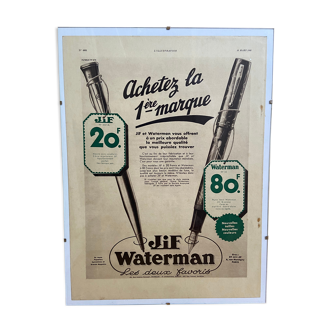 Waterman advertising poster March 16, 1935