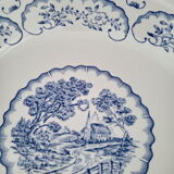 Digoin Sarreguemines round hollow dish, Bernadette model