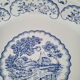 Digoin Sarreguemines round hollow dish, Bernadette model