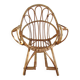 Chaise enfant en rotin, forme coquille