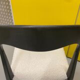 Scandinavian chair reupholstered buckle