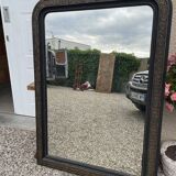 Mirror era Napoleon III gilded and blackened wood  - 141x100cm