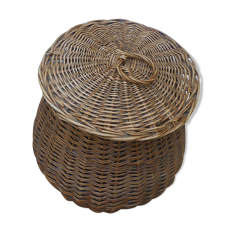 Panière à linge ou autres en osier et rotin