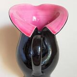 Bicolor pitcher of the Norman Potteries of Louviers 50s