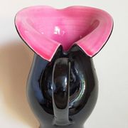 Bicolor pitcher of the Norman Potteries of Louviers 50s