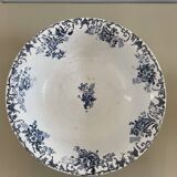 Boulenger blue ironstone salad bowl with Floréal pattern