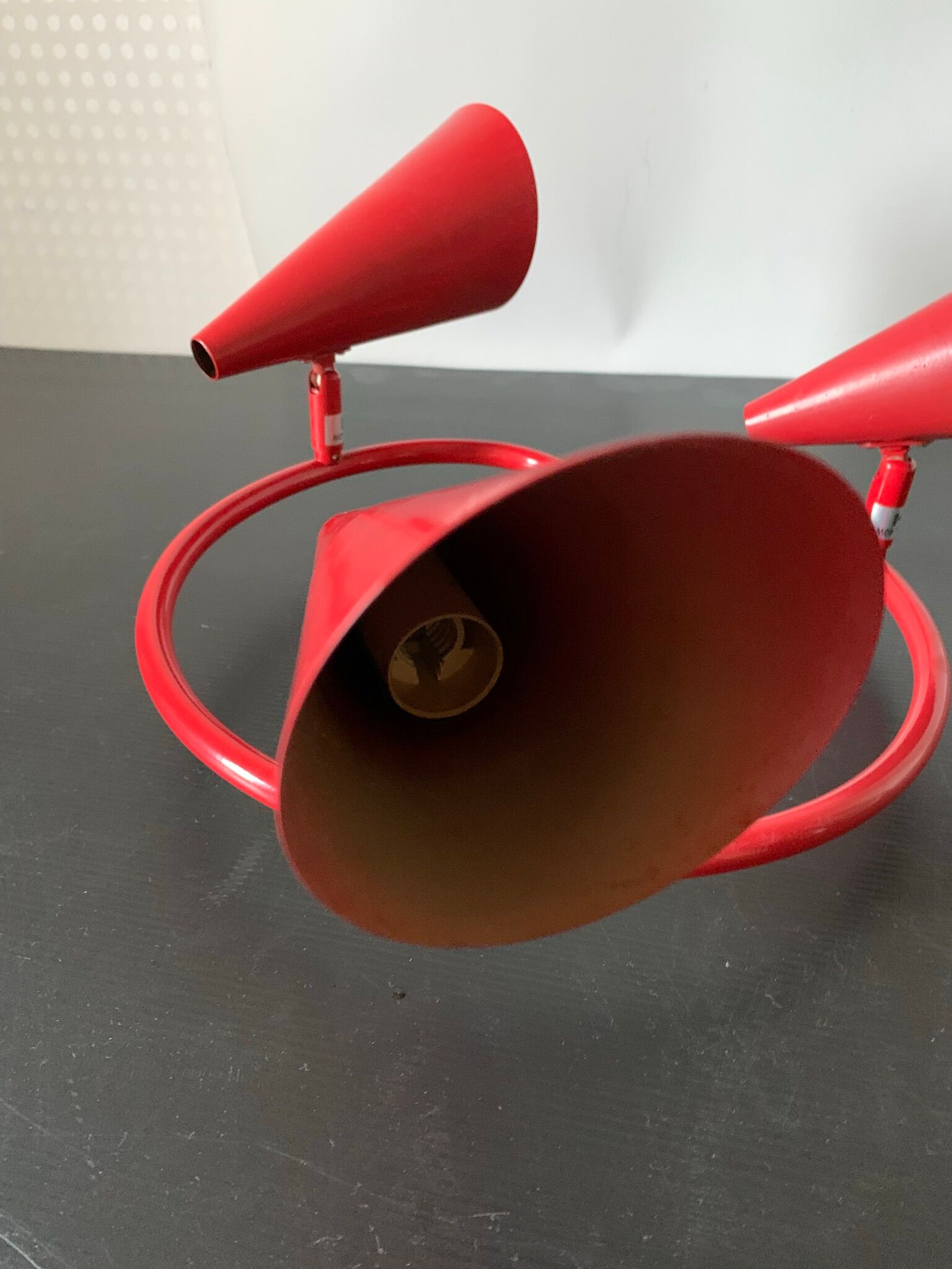 Red vintage wall lamp or ceiling lamp