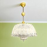 Mid century modern plexiglass chandelier 1970s